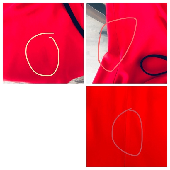 Moschino Vintage red draped front sheath dress - Picture 6 of 6